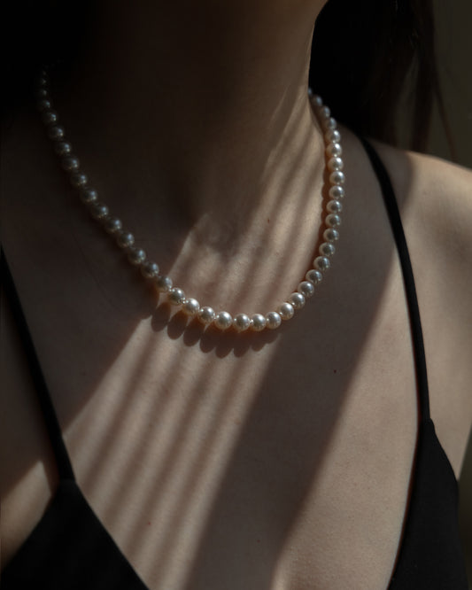 Classic Akoya Pearl Necklaces 14K Gold