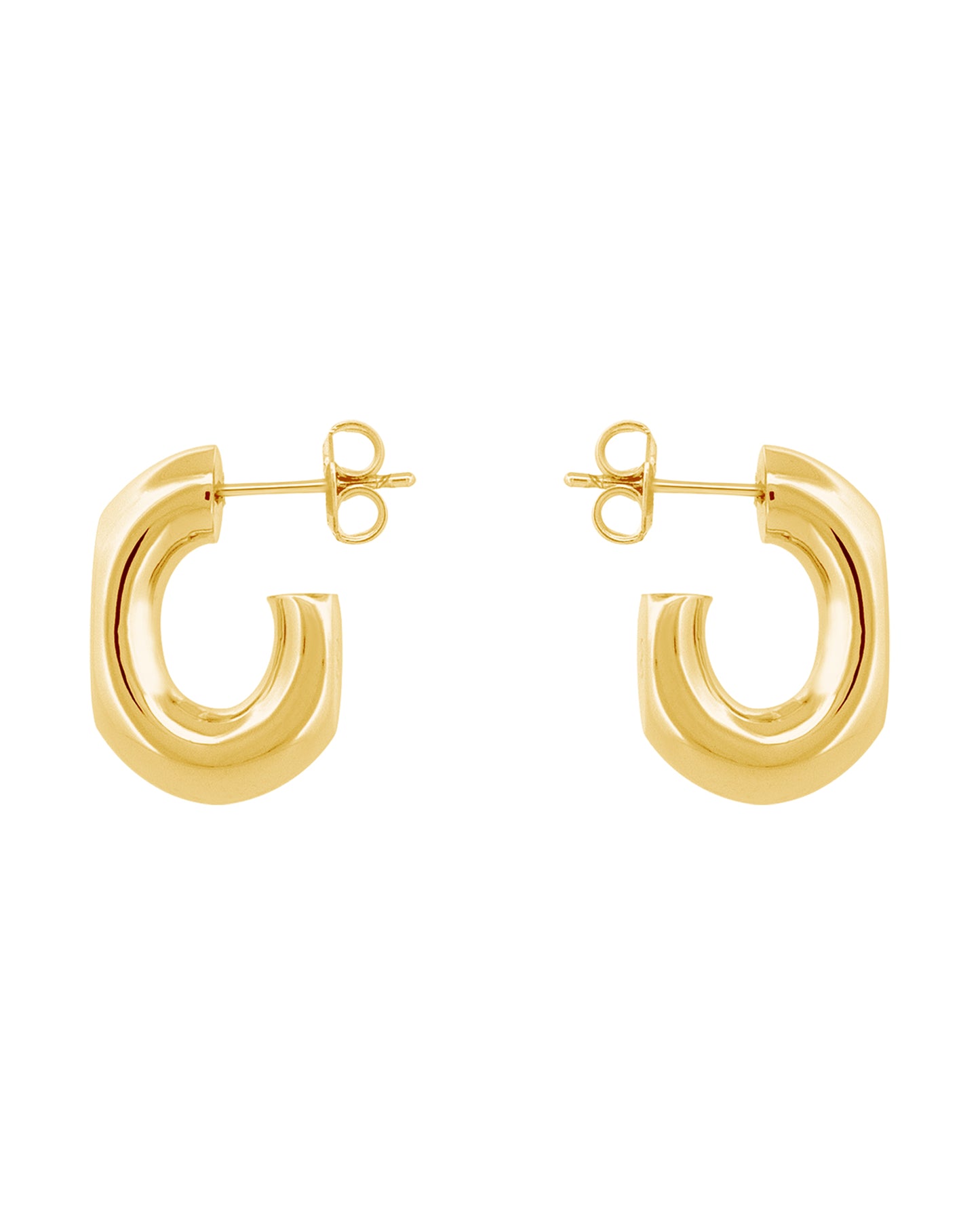 Port Earrings Medium Gold - MAPPERRI