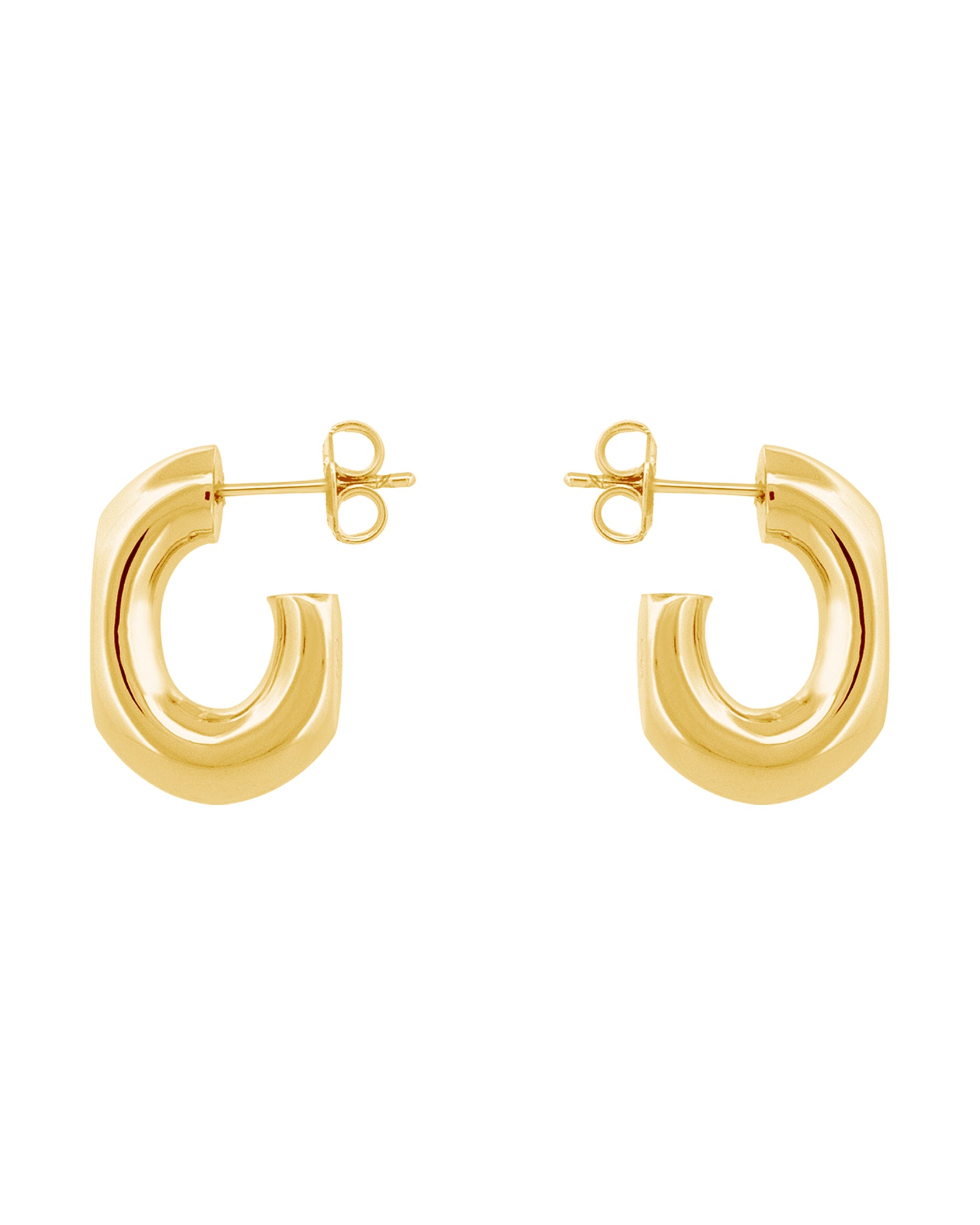 Port Earrings Medium Gold - MAPPERRI