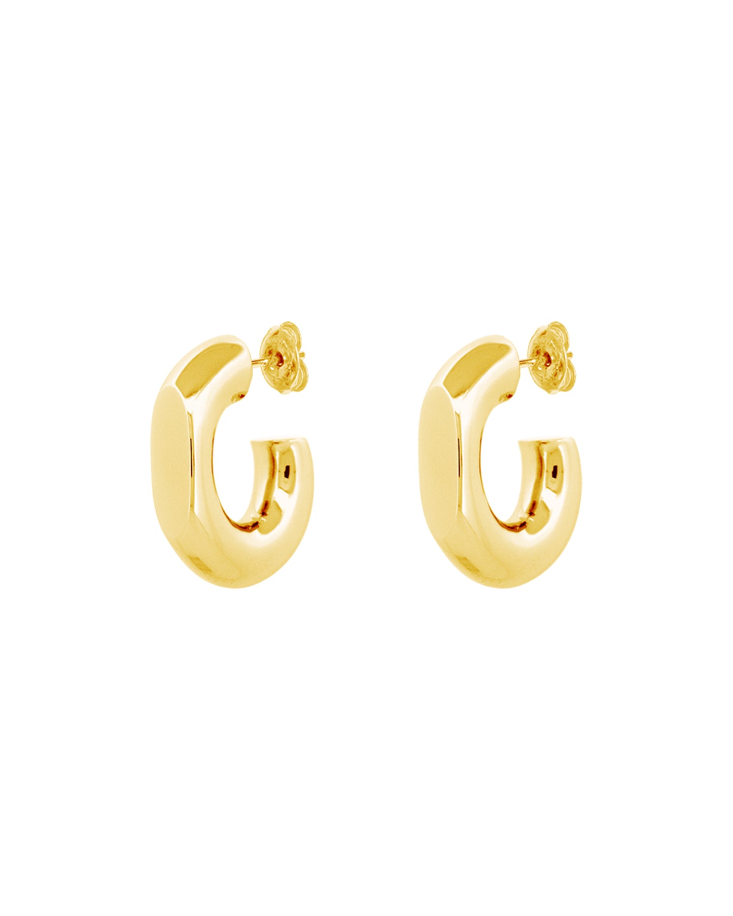 Port Earrings Medium Gold - MAPPERRI