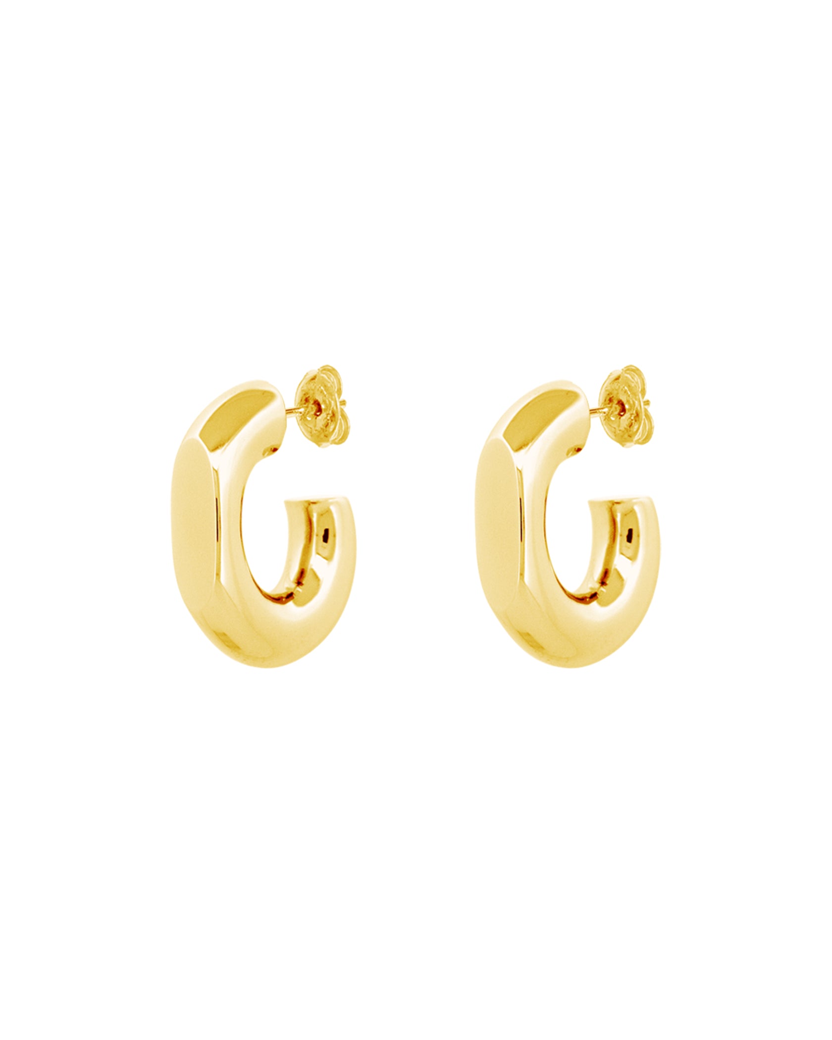 Port Earrings Medium Gold - MAPPERRI