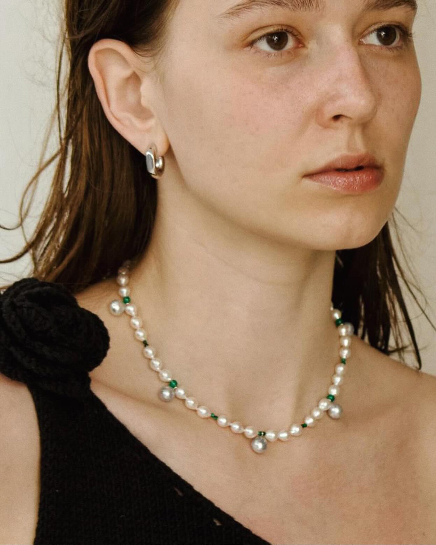 Elysian Blue Drops Pearl Necklace - MAPPERRI