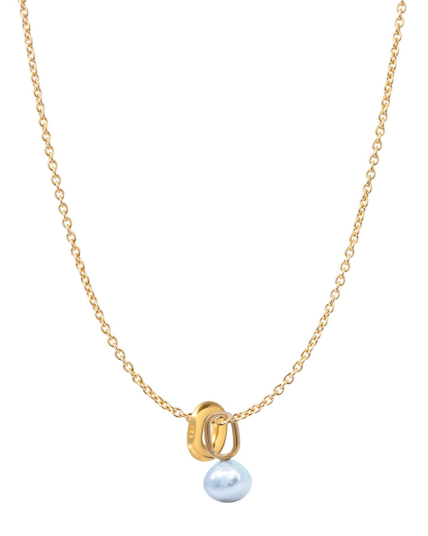 Port Pendant Necklace Set Gold