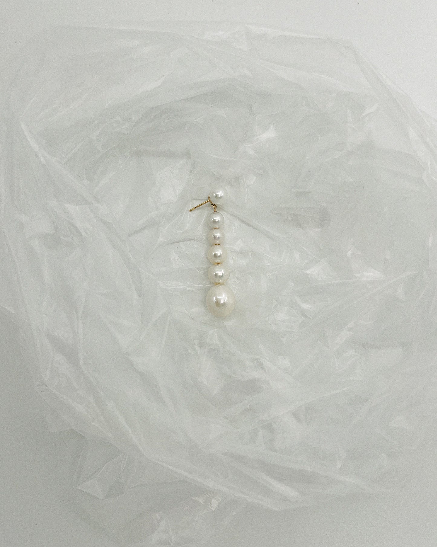 Obelisque Pearl Earrings 14K Gold - MAPPERRI