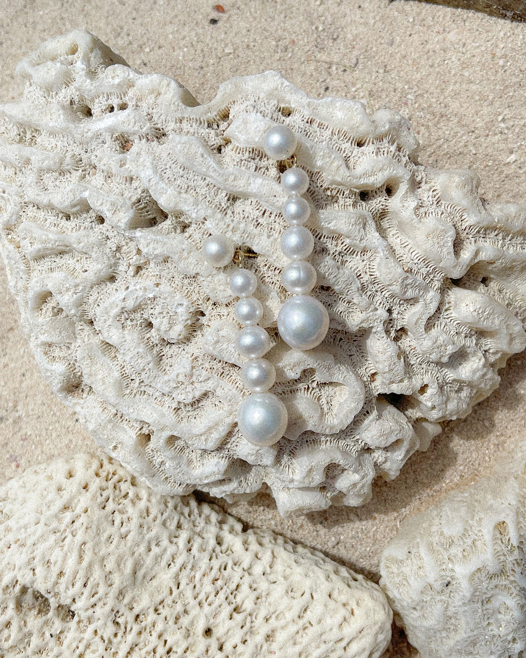 Obelisque Pearl Earrings 14K Gold - MAPPERRI