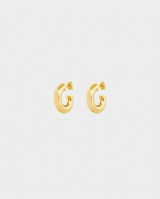 Port Earrings Medium Gold