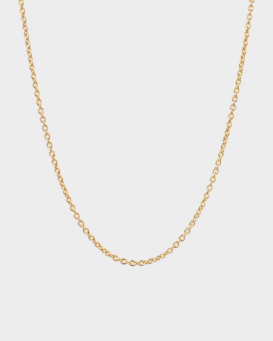 Thin Cable Chain Necklace 2.0 Gold
