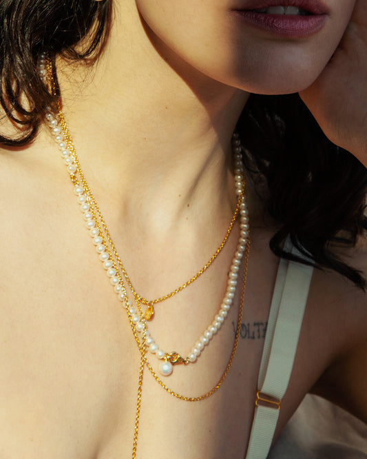 Thin Cable Chain Necklace 2.0 Gold