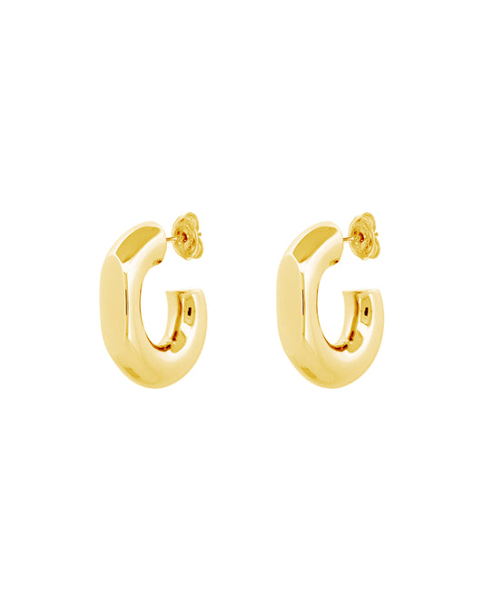 Port Earrings Medium Gold - MAPPERRI