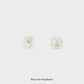 Diana Diamond & Pearl Drop Earrings 14K Gold