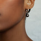 Mini Hoop Earrings & Tahitian Pearl Set