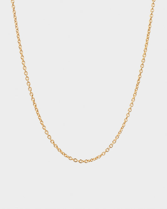 Thin Cable Chain Necklace 2.0 Gold