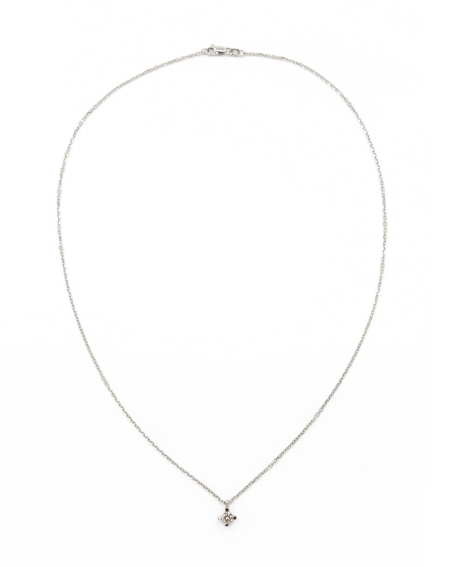 Glint Diamond Necklace Medium 14K White Gold